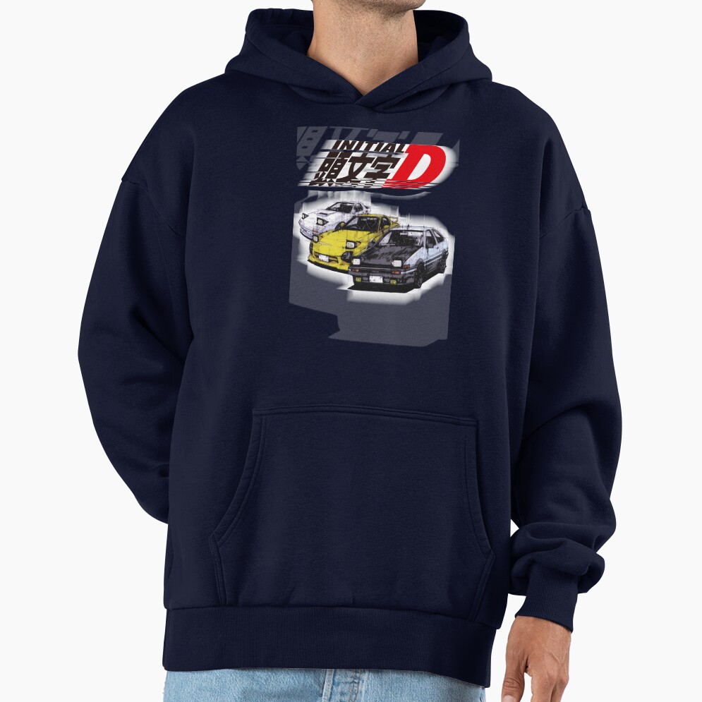 Initial D Ae86 And Rx7 Sketch Hoodie - Image 5