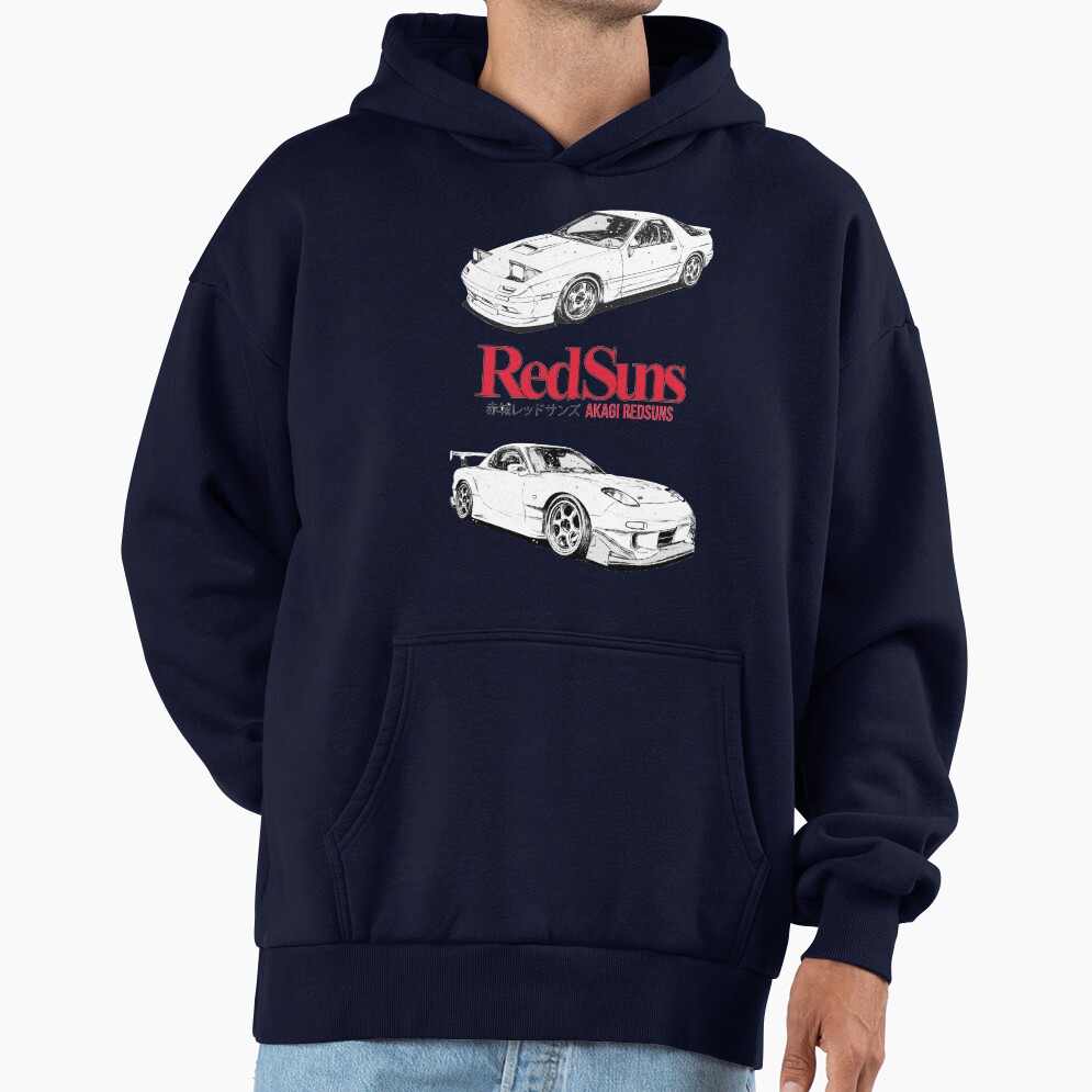 Initial D Akagi Redsuns Bassic Design Hoodie - Image 5