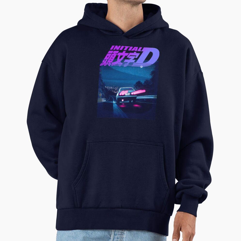 Hot Collection Initial D Neon Ae86 Retro Hoodie - Image 5