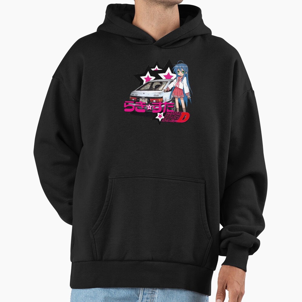 Lucky Star Konata Intitial D Hoodie - Image 2