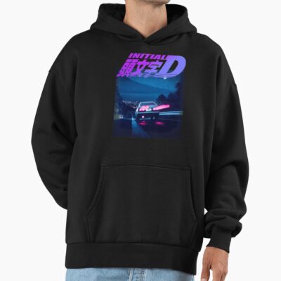 Hot Collection Initial D Neon Ae86 Retro Hoodie