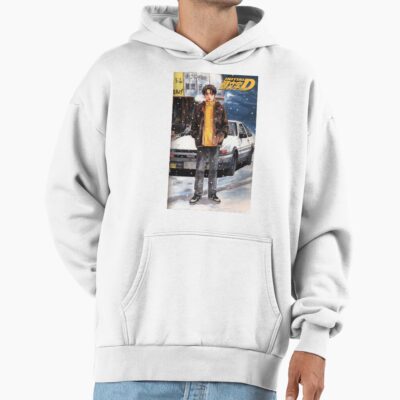 Alternative view of Initial D Manga Takumi Fujiwara Snow Hoodie