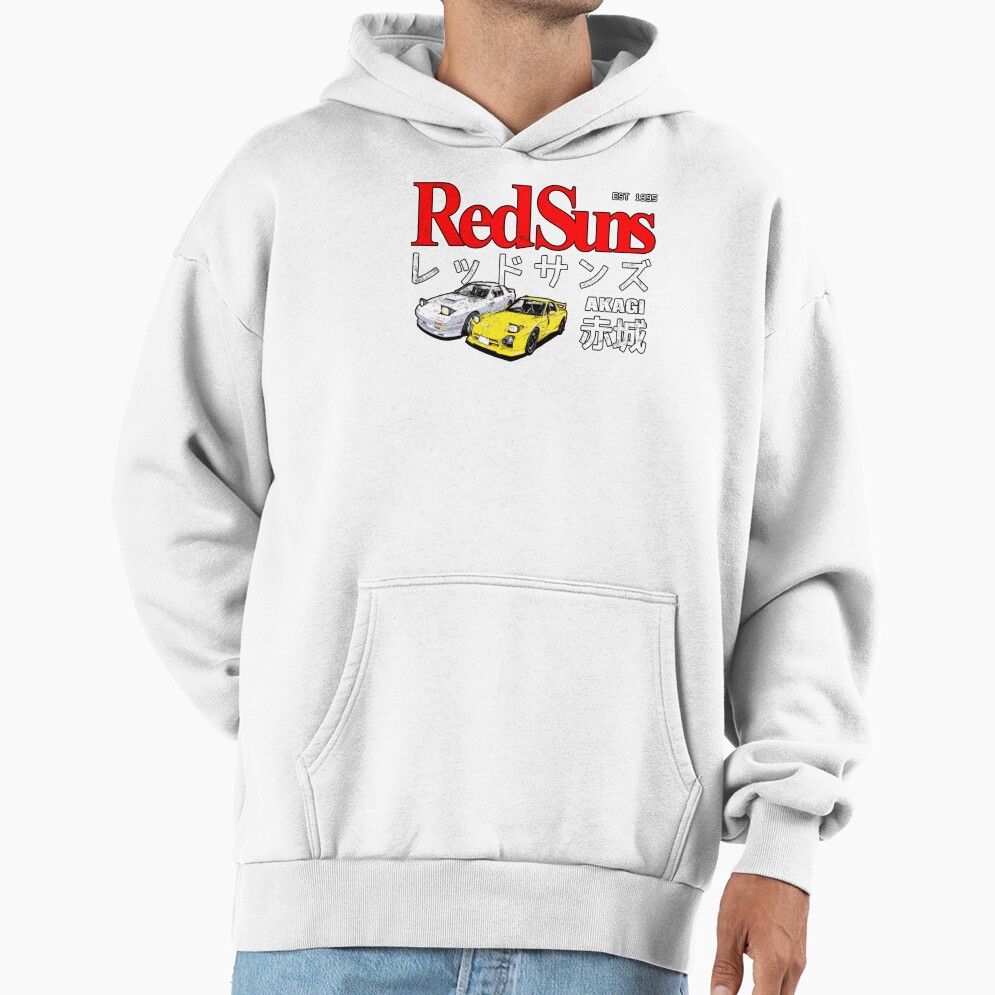 Initial D Akagi Redsuns Classic Hoodie - Image 2
