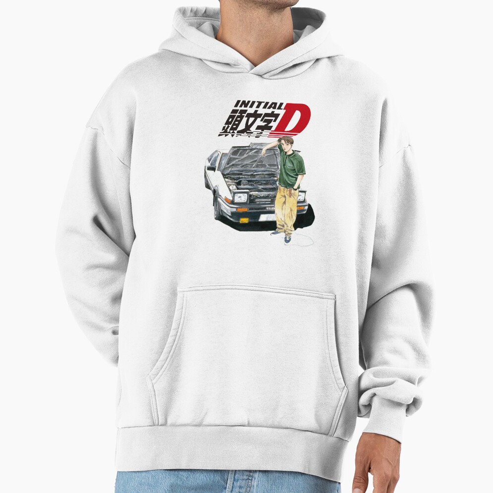 Anime Initial D Takumi Fujiwara Vintage Design Hoodie