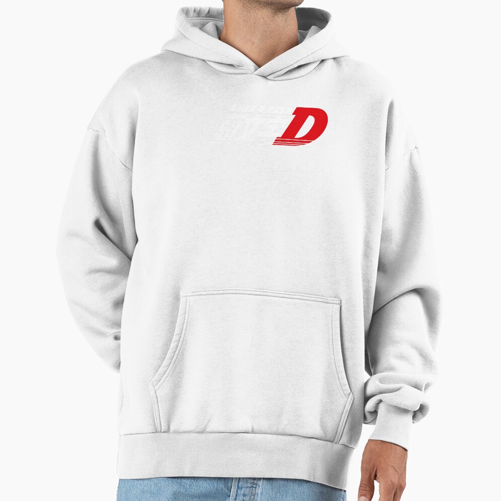 Anime Initial D Logo Classic Design Hoodie - Image 2