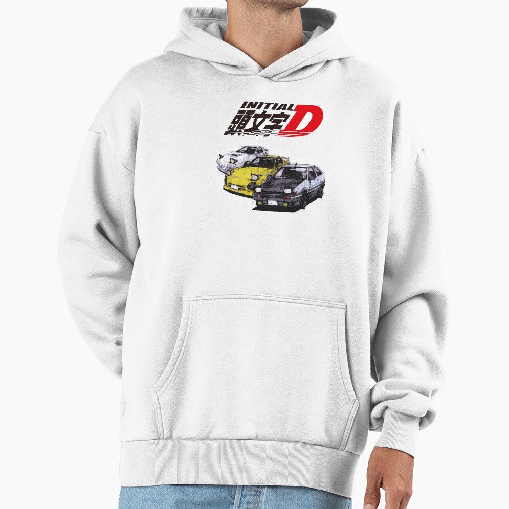 Initial D Ae86 And Rx7 Sketch Hoodie