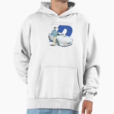 Alternative view of Initial D Takumi Fujiwara Fc Rx7 Drifting Hoodie