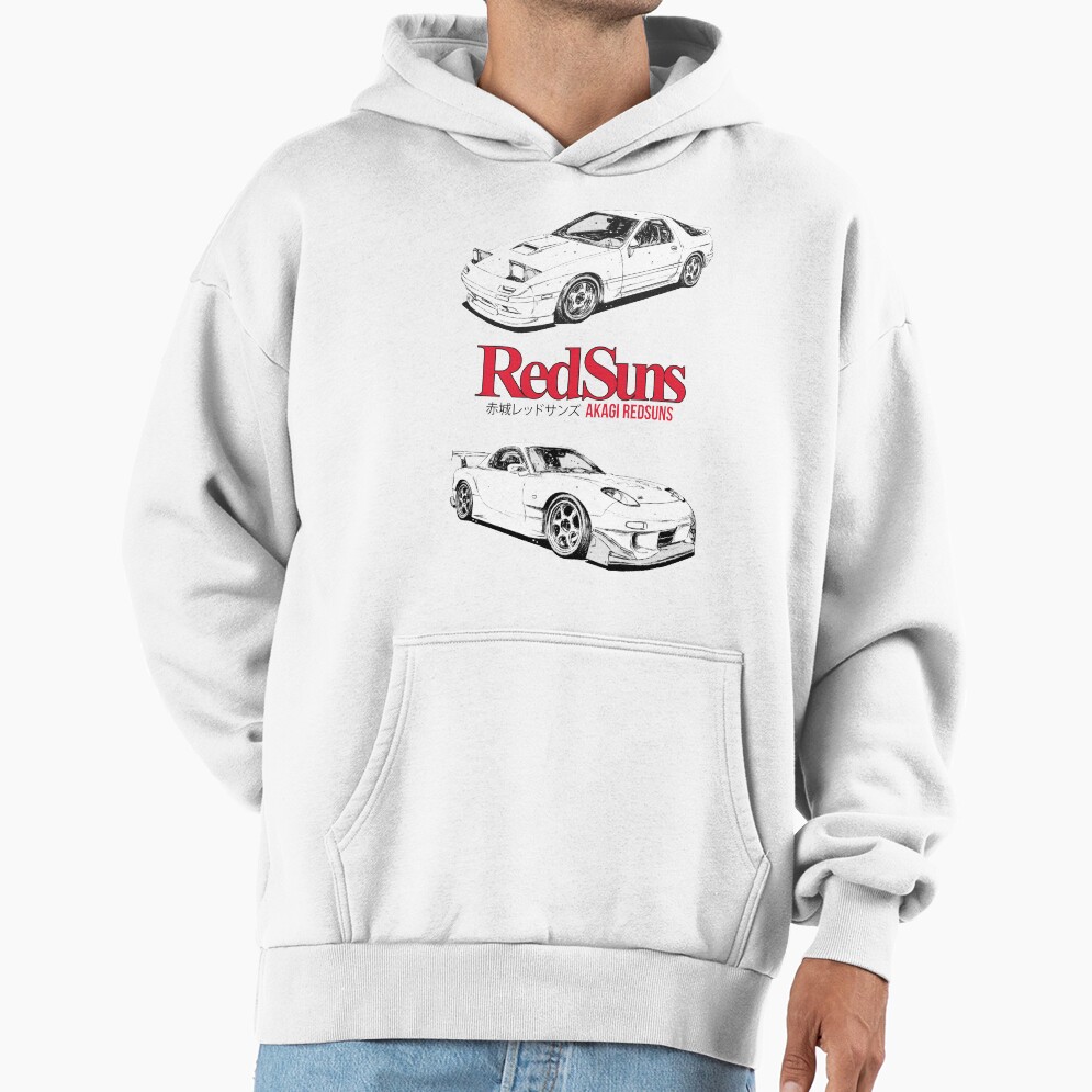 Initial D Akagi Redsuns Bassic Design Hoodie - Image 2