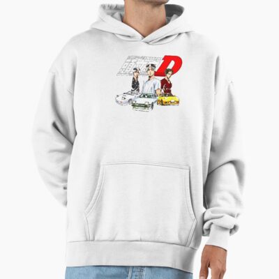 Alternative view of Initial D Main Characters Funny Hoodie