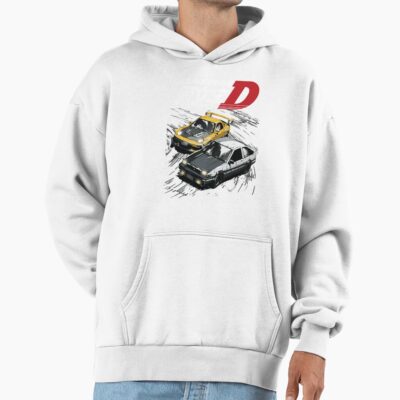 Alternative view of Initial D 86 Takumi Vs Keisuke Hoodie