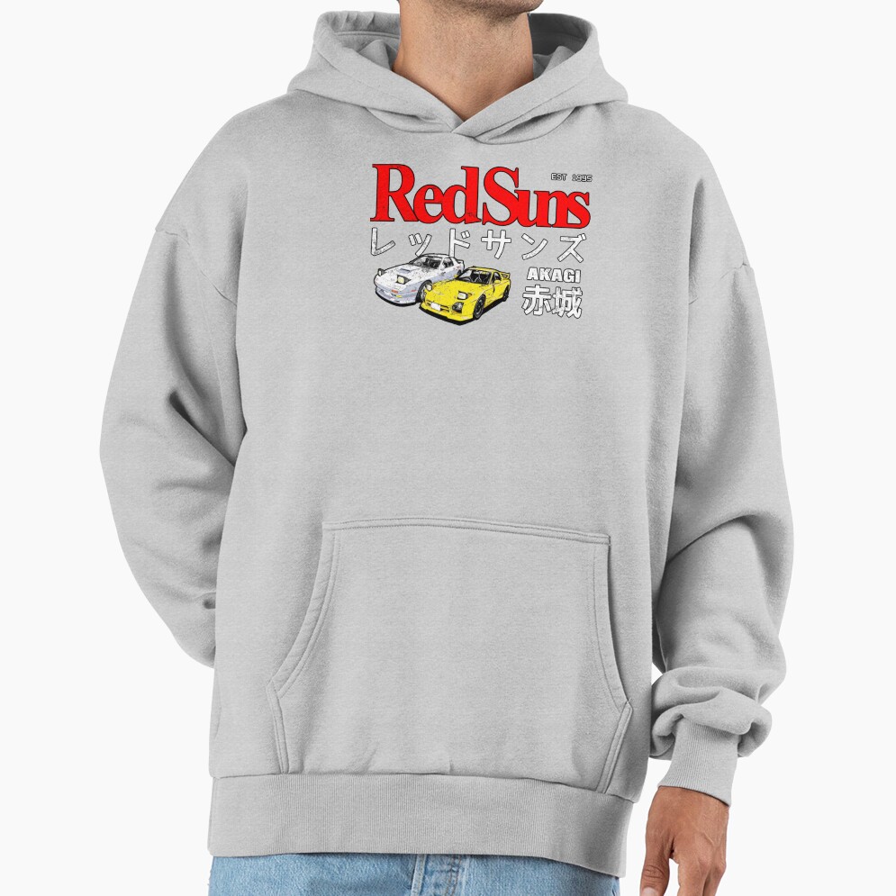Initial D Akagi Redsuns Classic Hoodie - Image 4