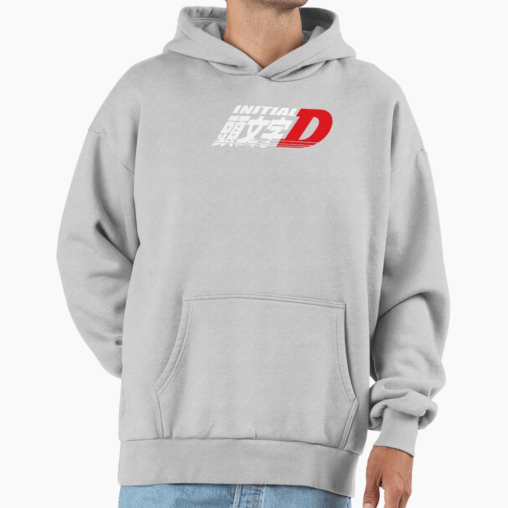 Anime Initial D Logo Classic Design Hoodie - Image 4