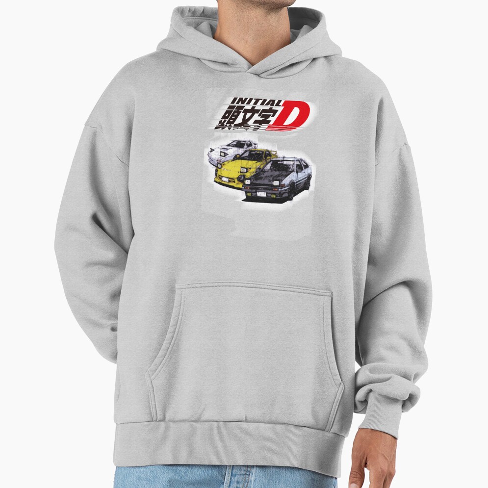 Initial D Ae86 And Rx7 Sketch Hoodie - Image 4
