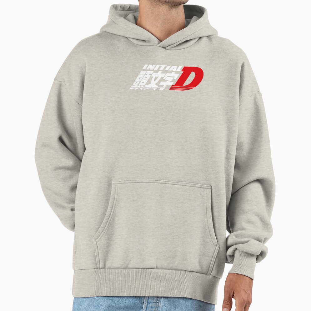 Anime Initial D Logo Classic Design Hoodie - Image 3
