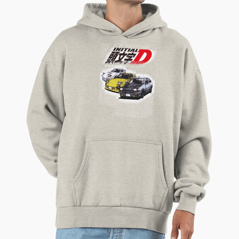 Initial D Ae86 And Rx7 Sketch Hoodie - Image 3