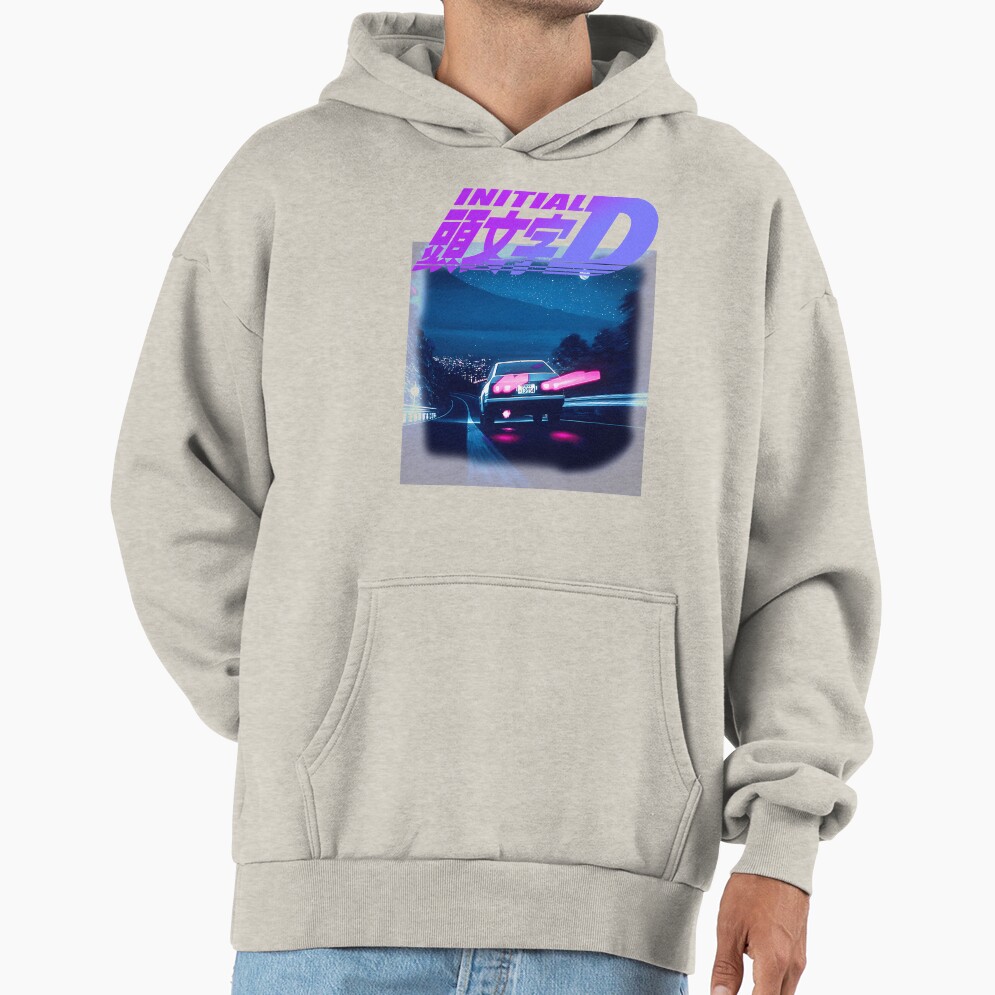 Hot Collection Initial D Neon Ae86 Retro Hoodie - Image 3
