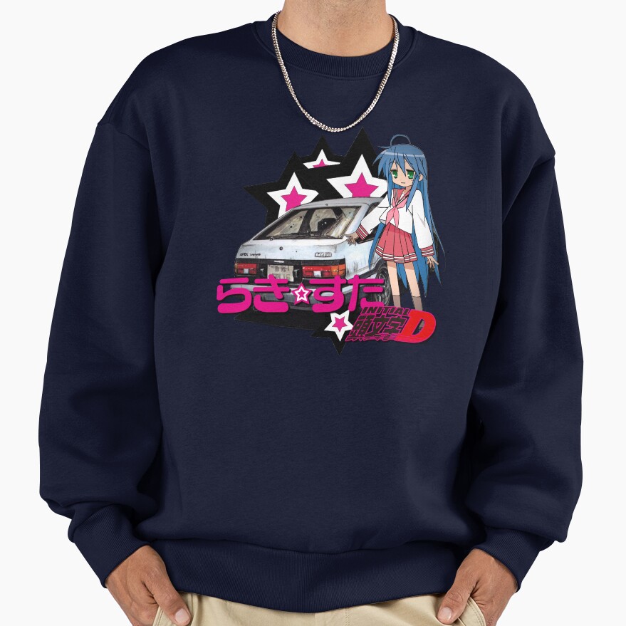 Lucky Star Konata Intitial D Sweatshirt - Image 5