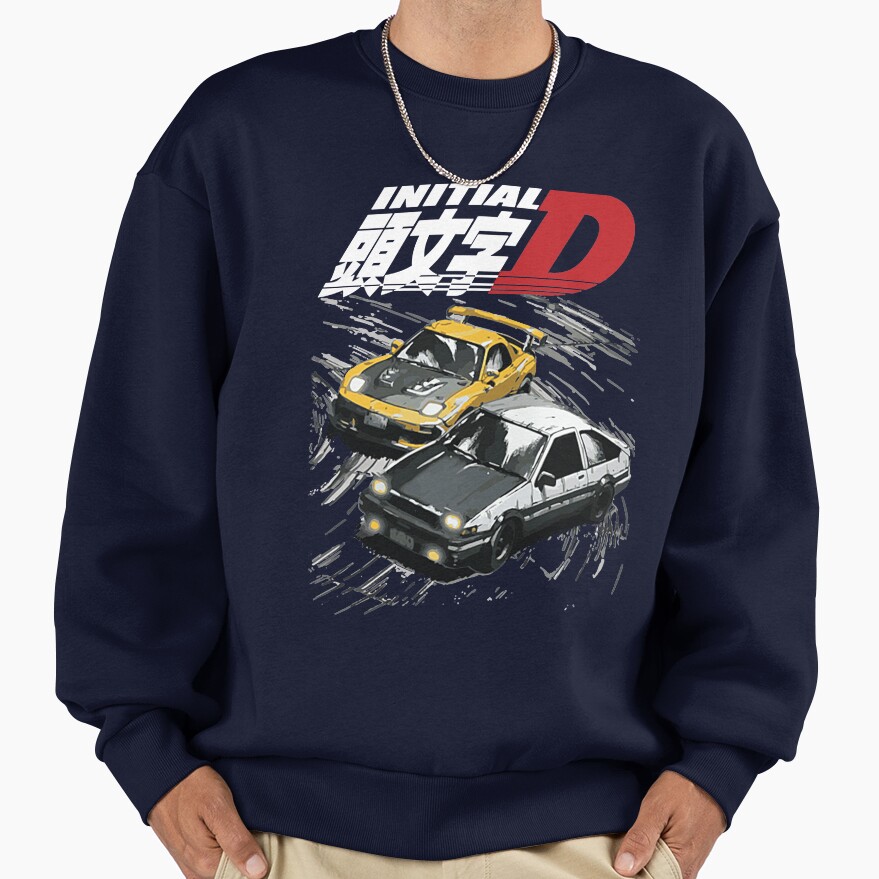 Initial D 86 Takumi Vs Keisuke Sweatshirt - Image 5