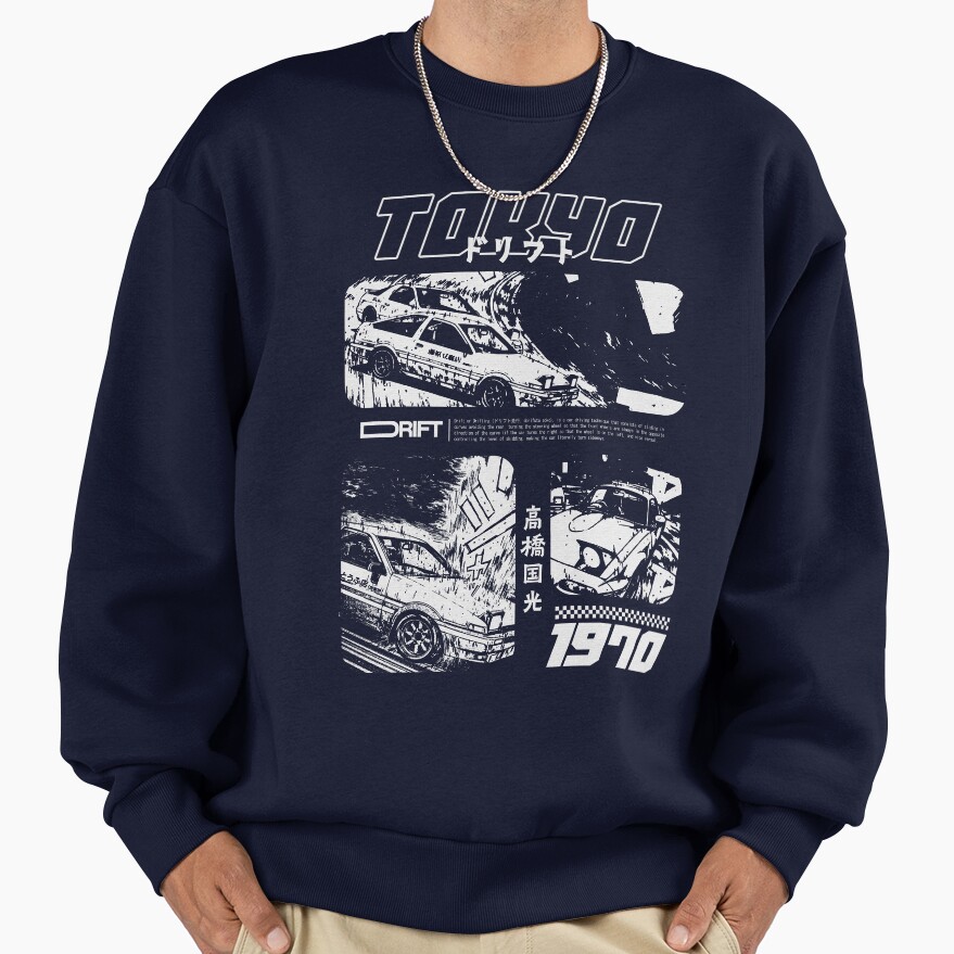New Design Initial D Retro Sweatshirt - Image 5