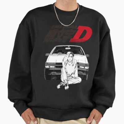 Alternative view of Initial D Takumi Fujiwara Vintage Design Sweatshirt