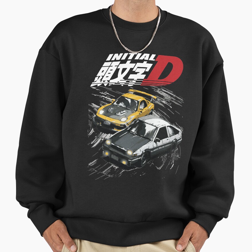Mountain Drift Racing Initial D Ae86 Vs Fd Rx 7 Sweatshirt