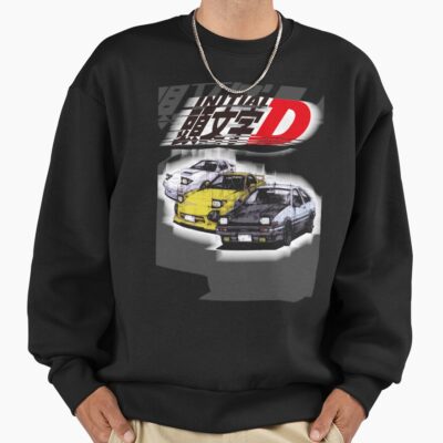 Alternative view of Initial D Ae86 And Rx7 Sketch Sweatshirt