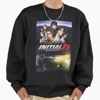 Alternative view of Hot Anime Initial D Characters Cute Sweatshirt