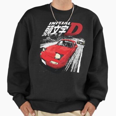 Alternative view of Initial D Mountain Drift Racing Takumi Fujiwara Sweatshirt