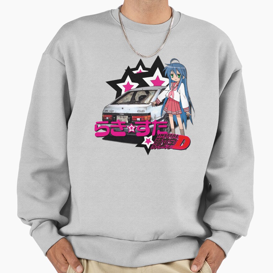 Lucky Star Konata Intitial D Sweatshirt - Image 4