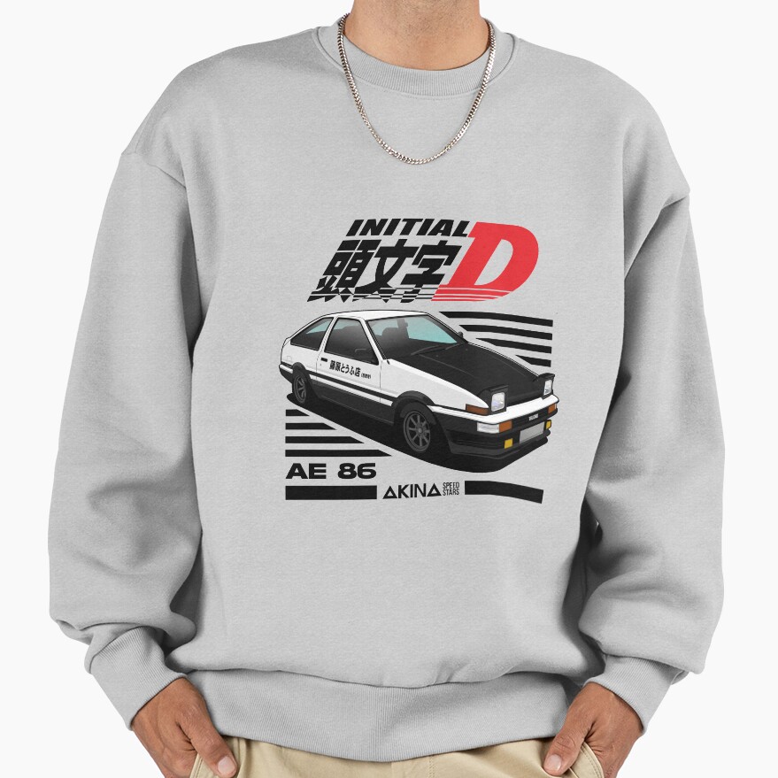 Best Selling Ae86 Initial D Vintage Sweatshirt - Image 4