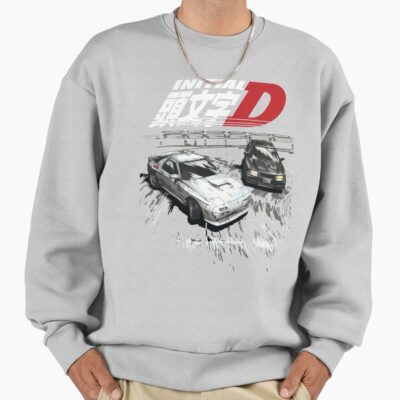 Initial D Mountain Drift Racing Tandem Evo Iii Vs Fc Rx 7 Sweatshirt