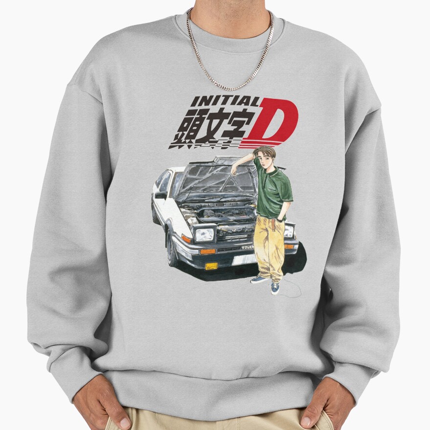 Anime Initial D Takumi Fujiwara Vintage Design Sweatshirt - Image 4