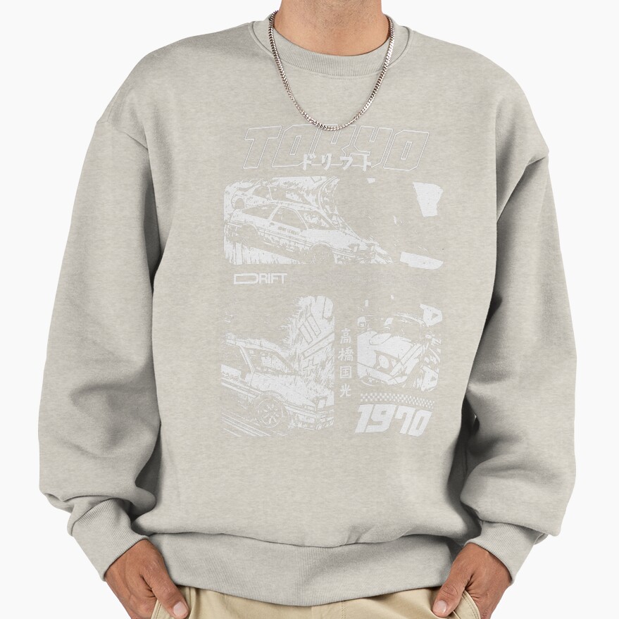 New Design Initial D Retro Sweatshirt - Image 3