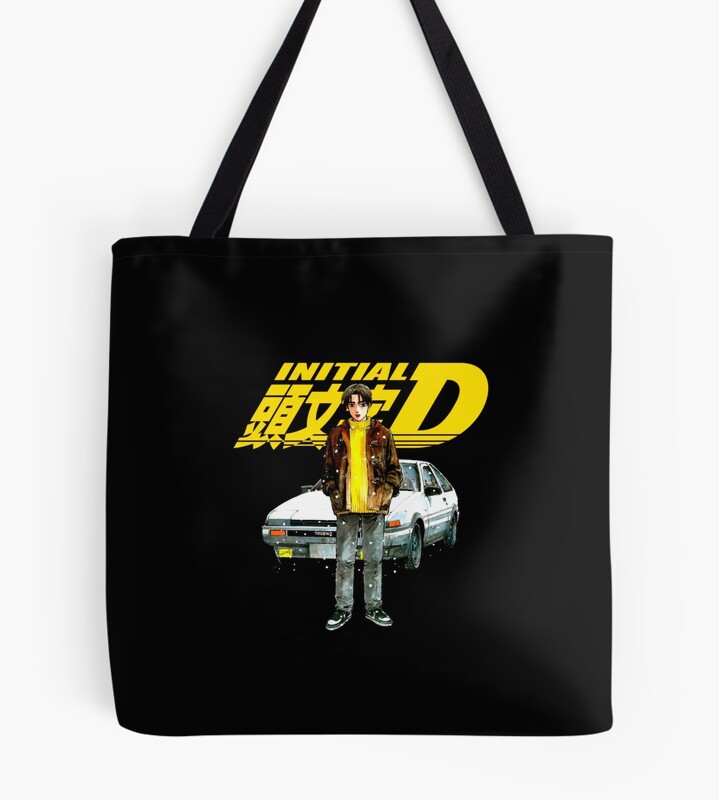 New Collection Takumi Fujiwara Initial D Anime Tote Bag