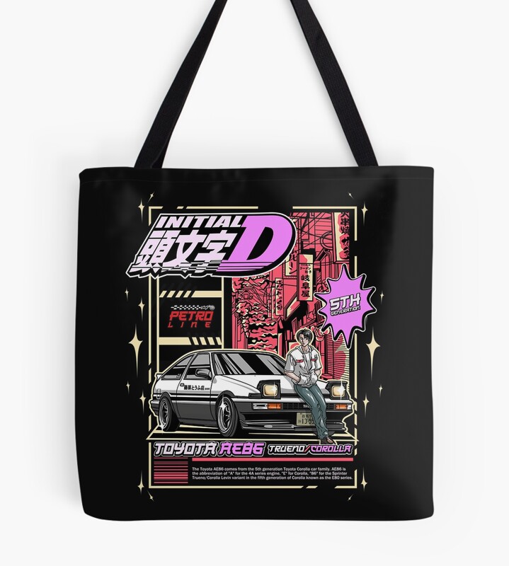 Best Design Ae 86 Initial D Anime Tote Bag