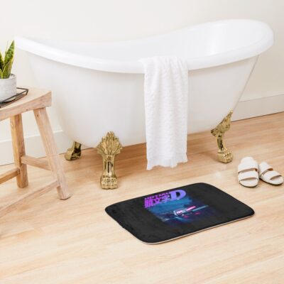 Alternative view of Initial D Neon Ae86 Vintage Design Bath Mat