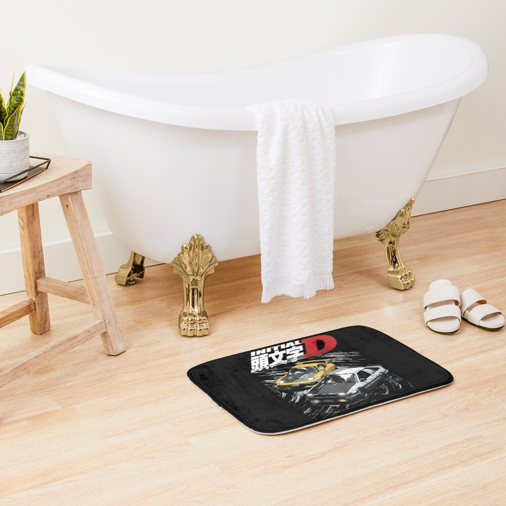Mountain Drift Racing Initial D Ae86 Vs Fd Rx 7 Bath Mat - Image 2