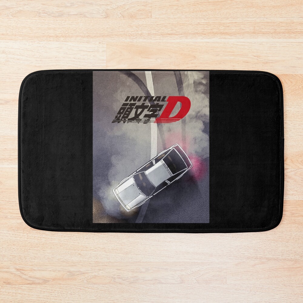Initial D Mountain Drift Racing Bath Mat