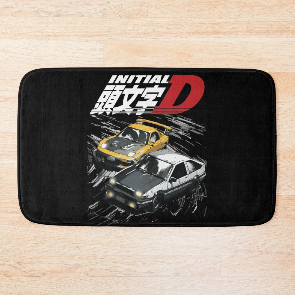 Mountain Drift Racing Initial D Ae86 Vs Fd Rx 7 Bath Mat