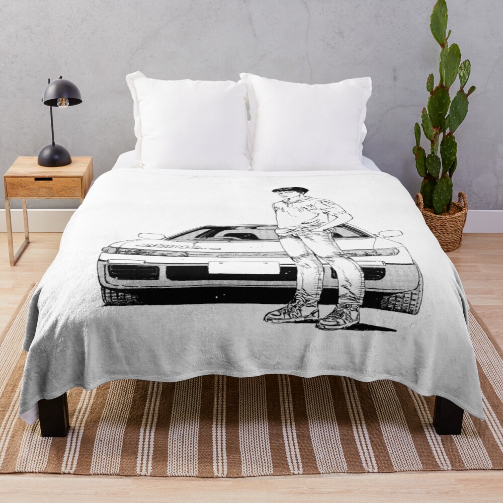 Hot Manga Initial D Iketani Basic Throw Blanket
