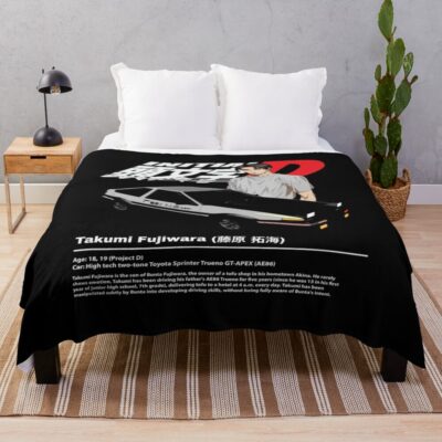 New Design Initial D Takumi Colorfull Throw Blanket
