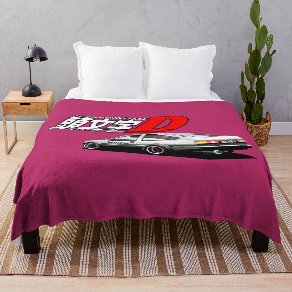 Initial D Ae89 Trueno Retro Design Throw Blanket