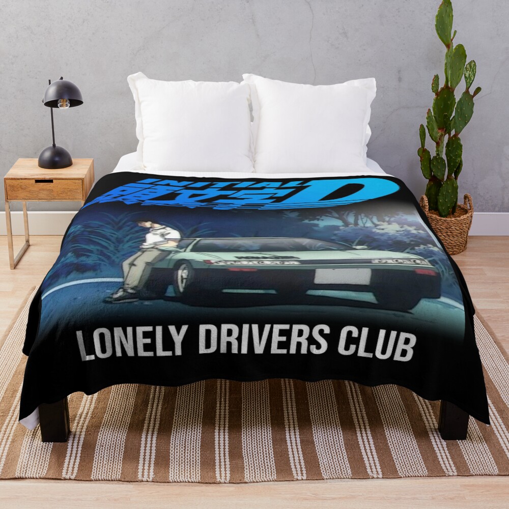 Initial D Lonely Drivers Club Throw Blanket