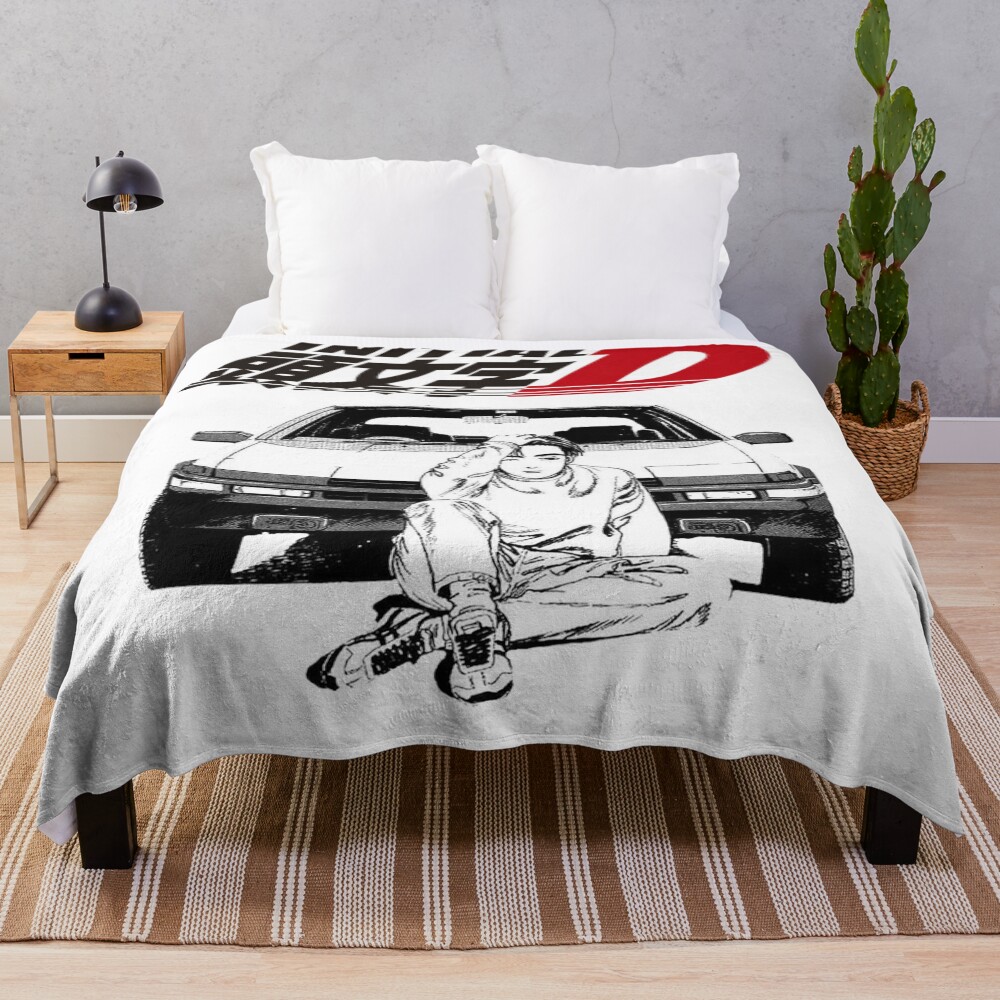 New Collection Initial D Takumi Fujiwara Retro Throw Blanket