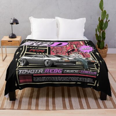 Best Design Ae 86 Initial D Anime Throw Blanket
