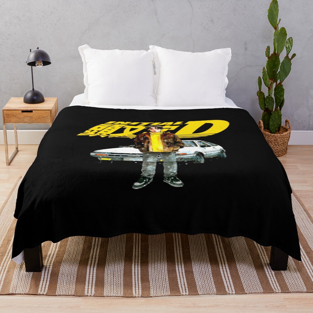 New Collection Takumi Fujiwara Initial D Anime Throw Blanket
