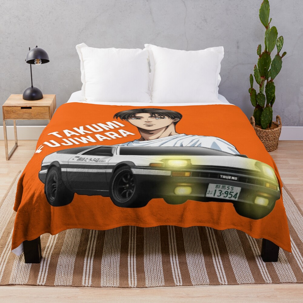 Best Selling Takumi Fujiwara Initial D Throw Blanket