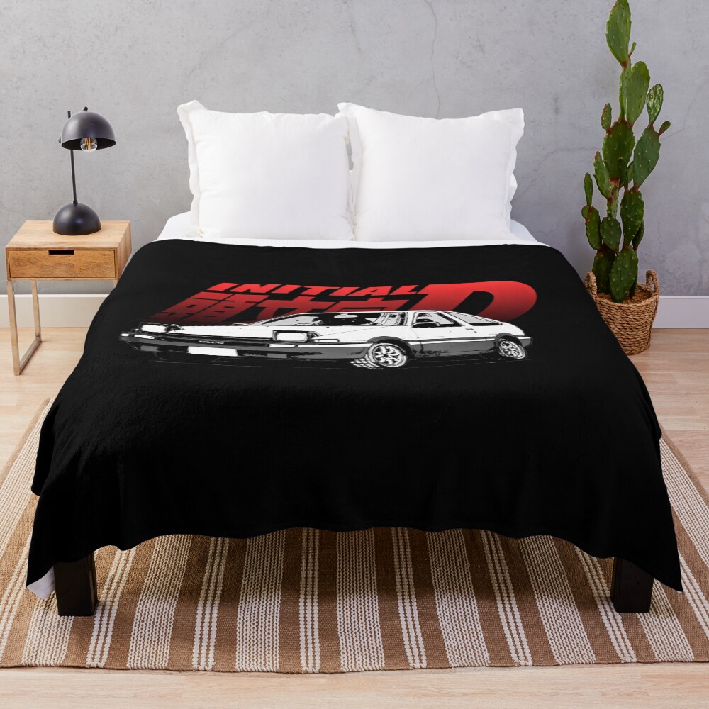 Best Selling Initial D Manga Ae86 Throw Blanket