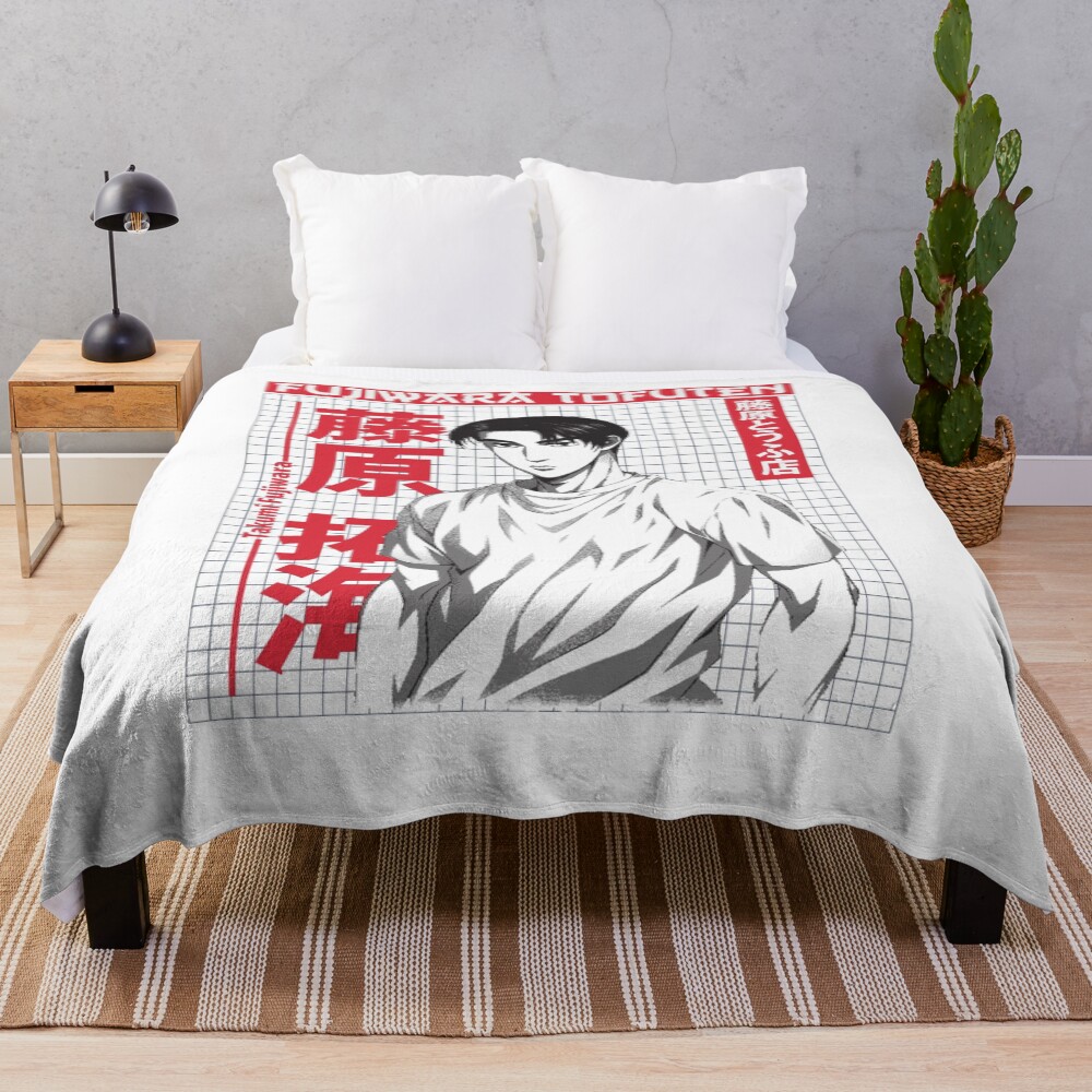 Anime Initial D Takumi Fujiwara Basic Throw Blanket