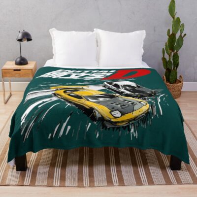 Initial D Mountain Drift Racing Tandem Ae86 Throw Blanket